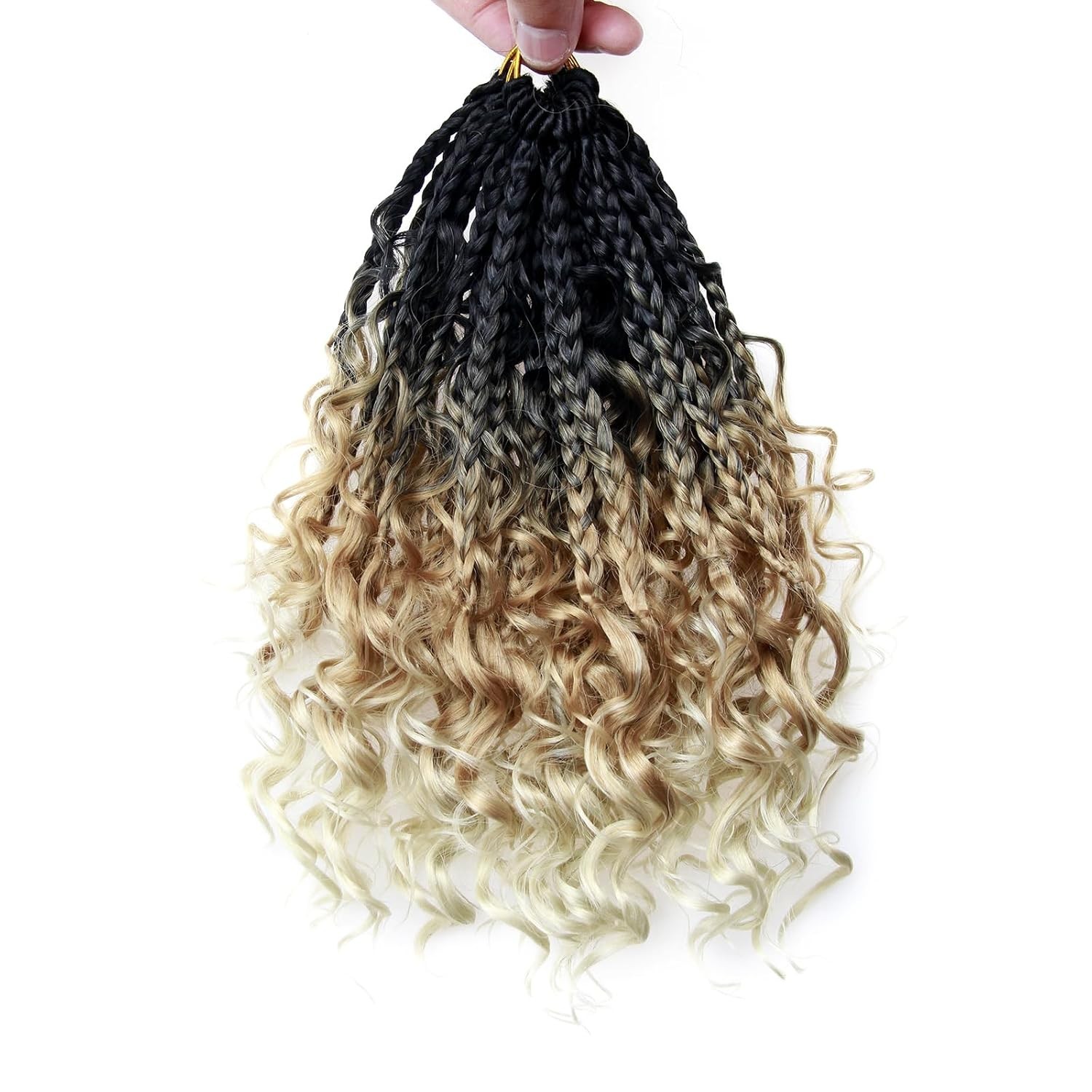 Effortless 10″ Goddess Crochet Hair – 3 Packs Curly Boho Braids for Black Women