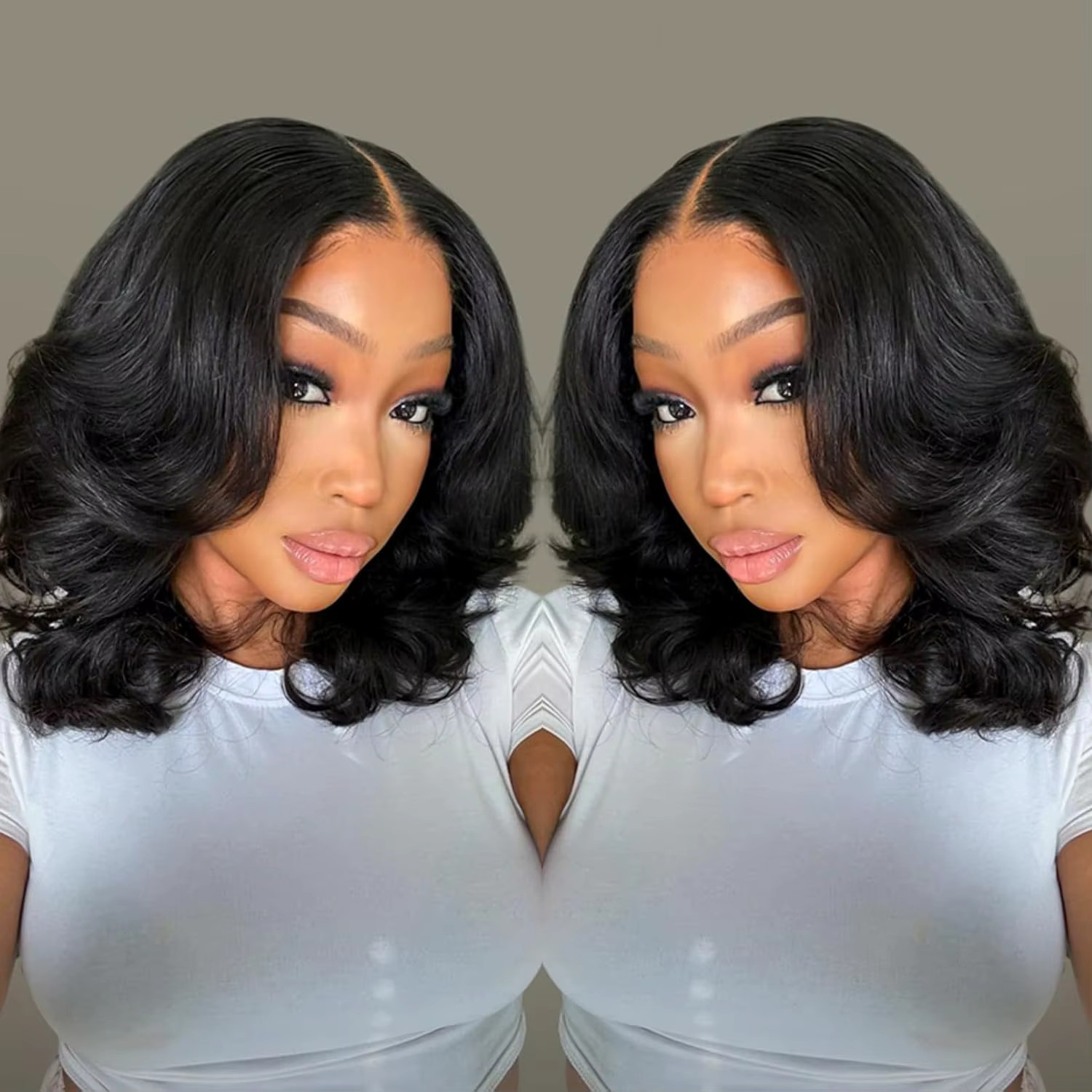 10inch Bob Wig Human Hair 13×4 Frontal Lace Wig Body Wave HD Lace Front Wigs