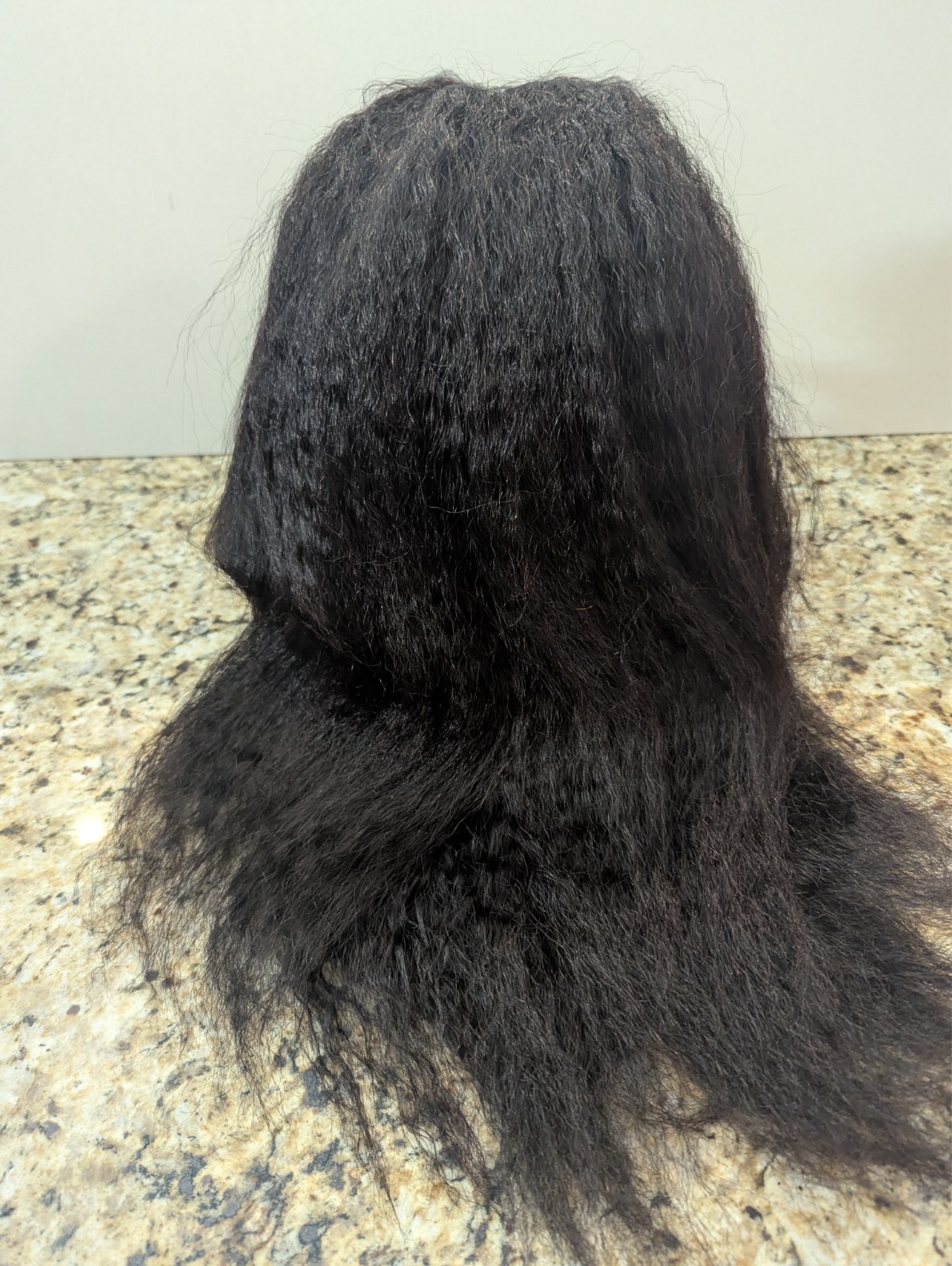 QVR Queen Virgin Remy 16″ Human Hair Wig Kinky Curly Black Y1B