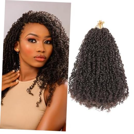 Pre Looped Yanky Twist Crochet Hair 14 Inch 8 Packs Dark 14 Inch (Pack of 8) 4#