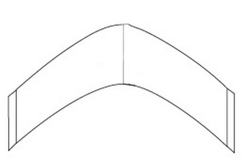 6 packs of A shape 3m hairpiece tape