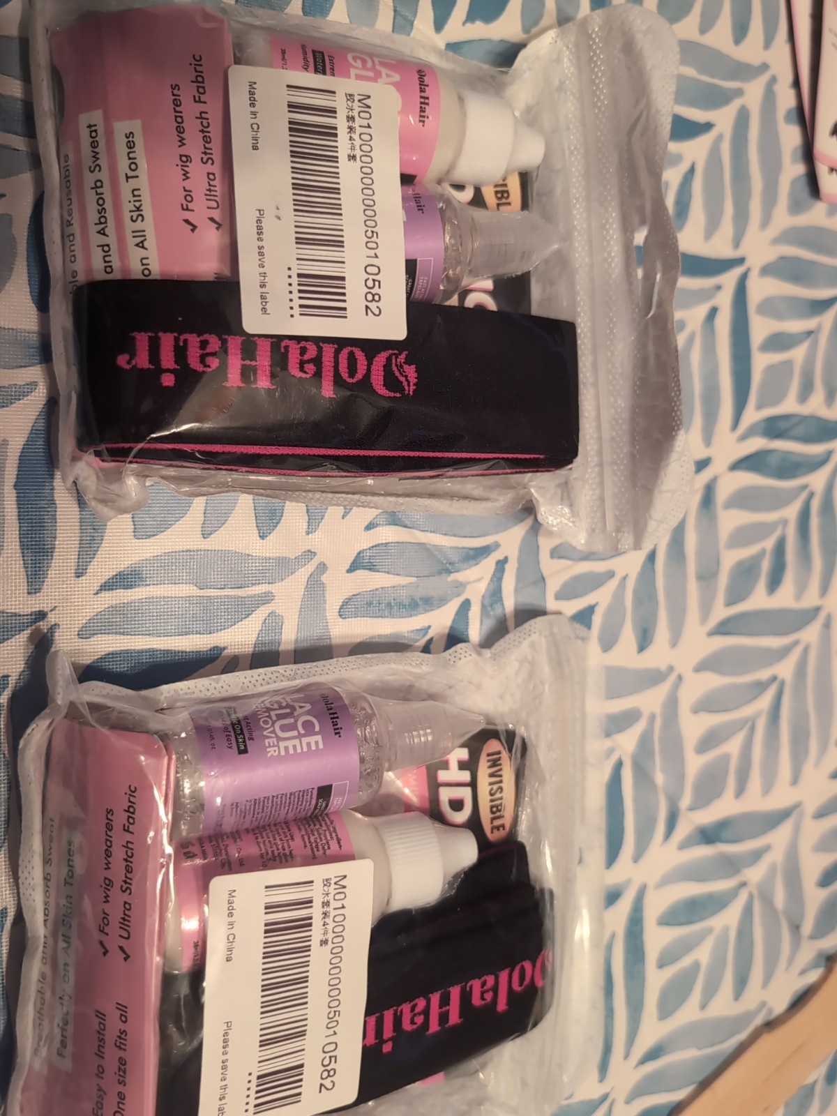 2 Wig Glue And Glue Remover,Hd Wig Cap,2 Head Bands Kits