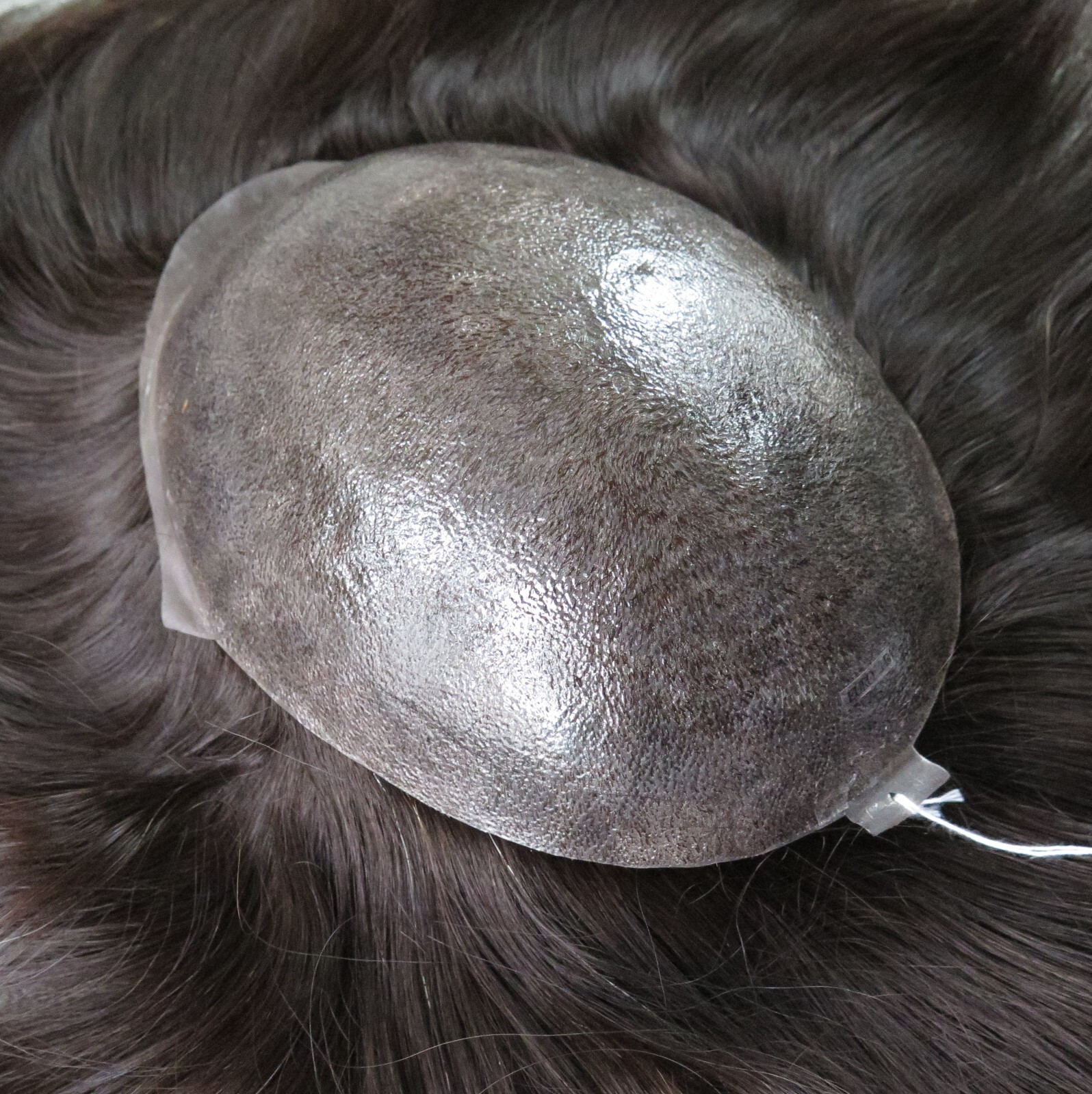 Mens Toupee European Virgin Human Hair Replacement System All Injection Skin 7×9