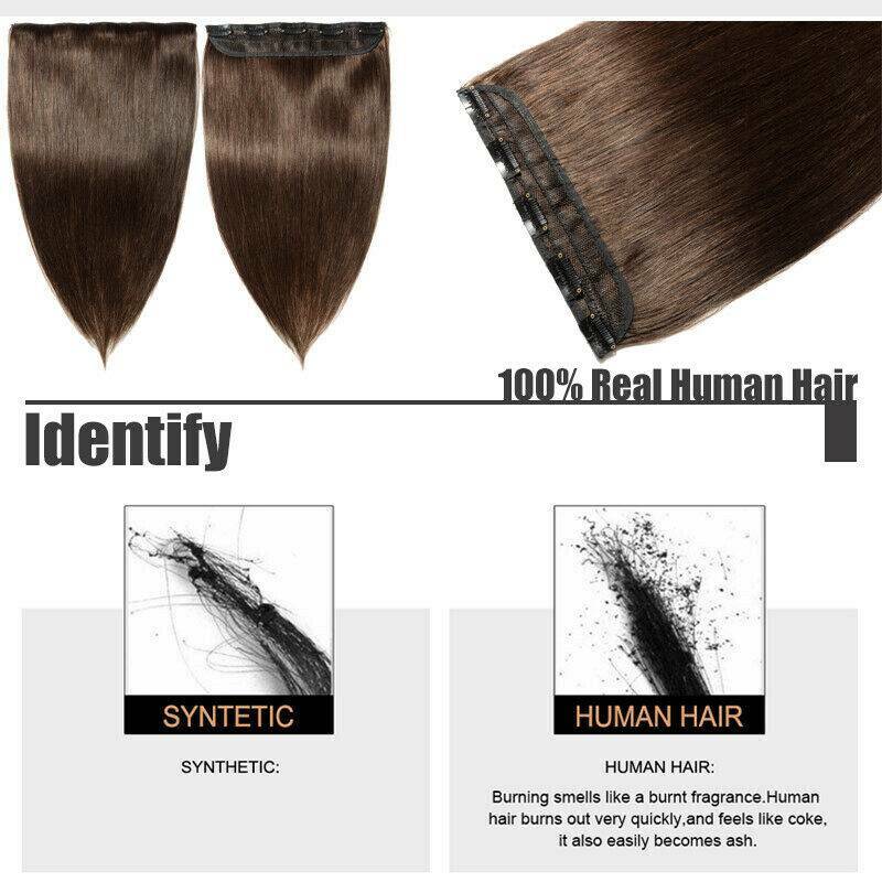 One Piece Full Head Hair Extensions Clip In Human Hair Extension 24″ Armenian