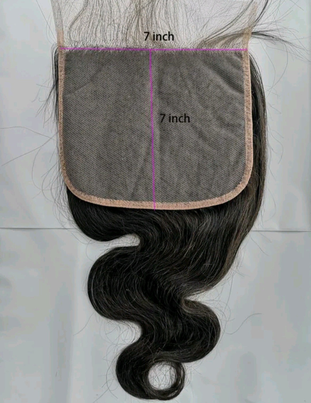 12A PERUVIAN VIRGIN HAIR 16+18+20&16INCHES 7X7 WIDER CLOSURE 380g BODY WAVES 1B#