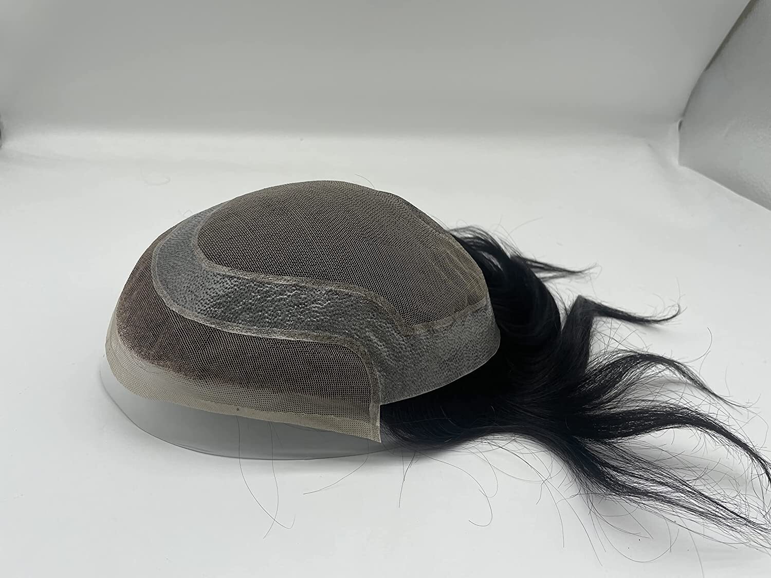 N.L.W Toupee for mens human hair lace with pu around hair pieces base 10×8″