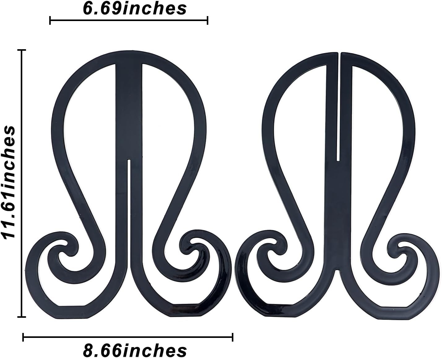 Plastic 3PCS Wig Stand Black Wig Head Stand Easy to Assemble Wig Stand