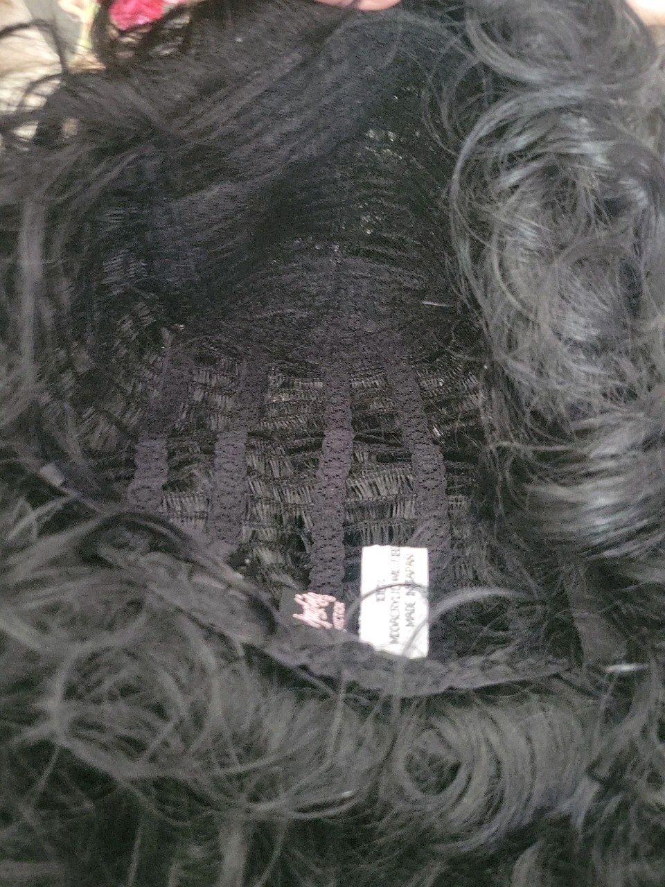 Mona Lisa Black Curly Wig Long EXCELLENT CONDITION Everyday Or Costume
