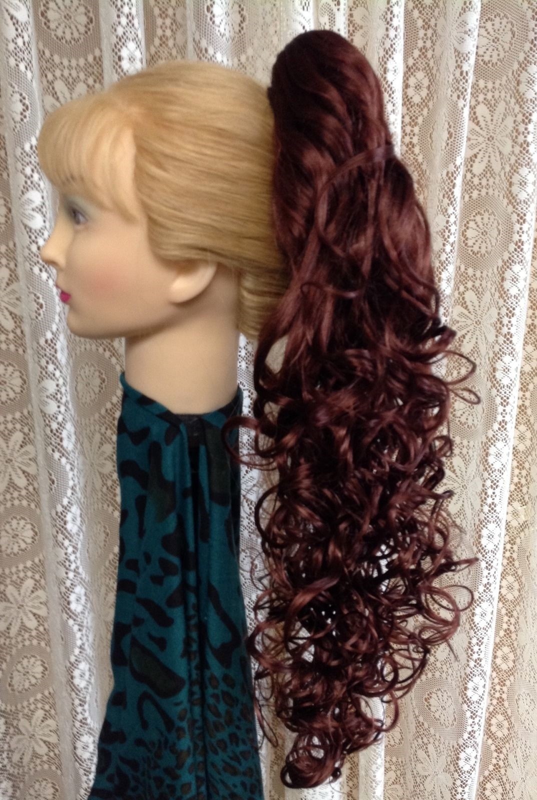DIAMOND DM20 CLAW CLIP ON DRAWSTRING Hairpiece 24″ DARKEST BROWN #2
