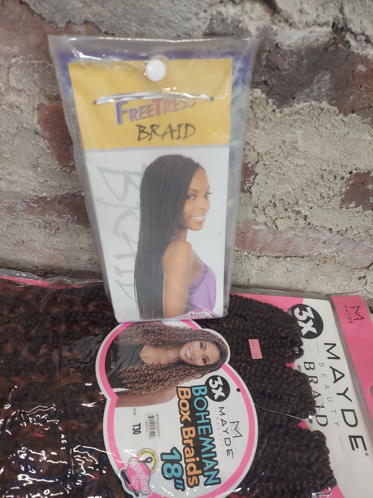 Braiding Hair Extensions Lot 18 Inch Mayde Beshe Freetress Crochet Box Braids