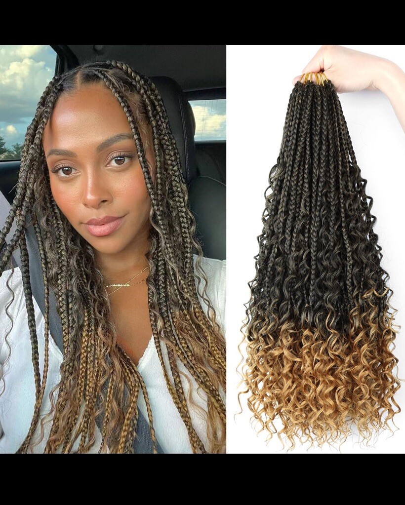 Goddess Box Braids Crochet Hair 20” 8 Pack
