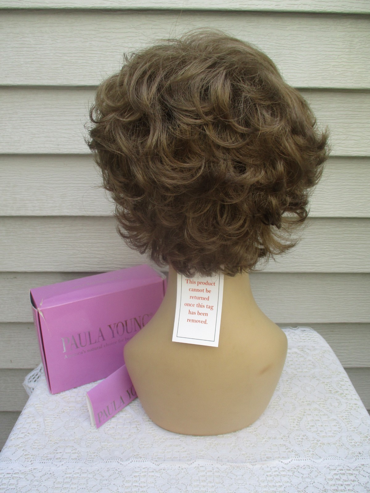Paula Young COLOR ME BEAUTIFUL Size AVERAGE #18 LIGHT ASH BROWN Damaged Box