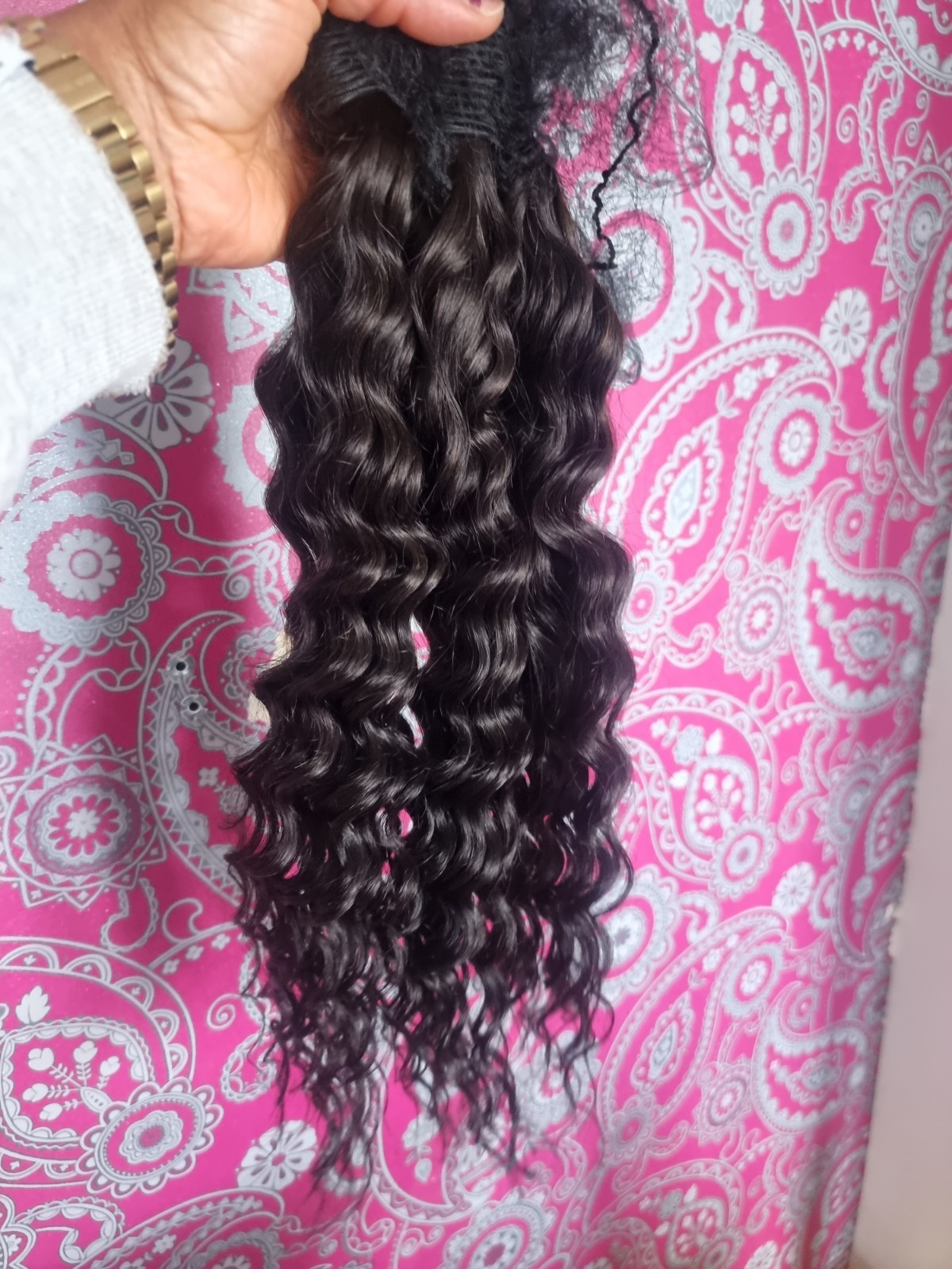 12A 3BUNDLES BRAZILIAN VIRGIN HUMAN HAIR THICK NATURAL WAVE 24+24+24INCH 300g 1B