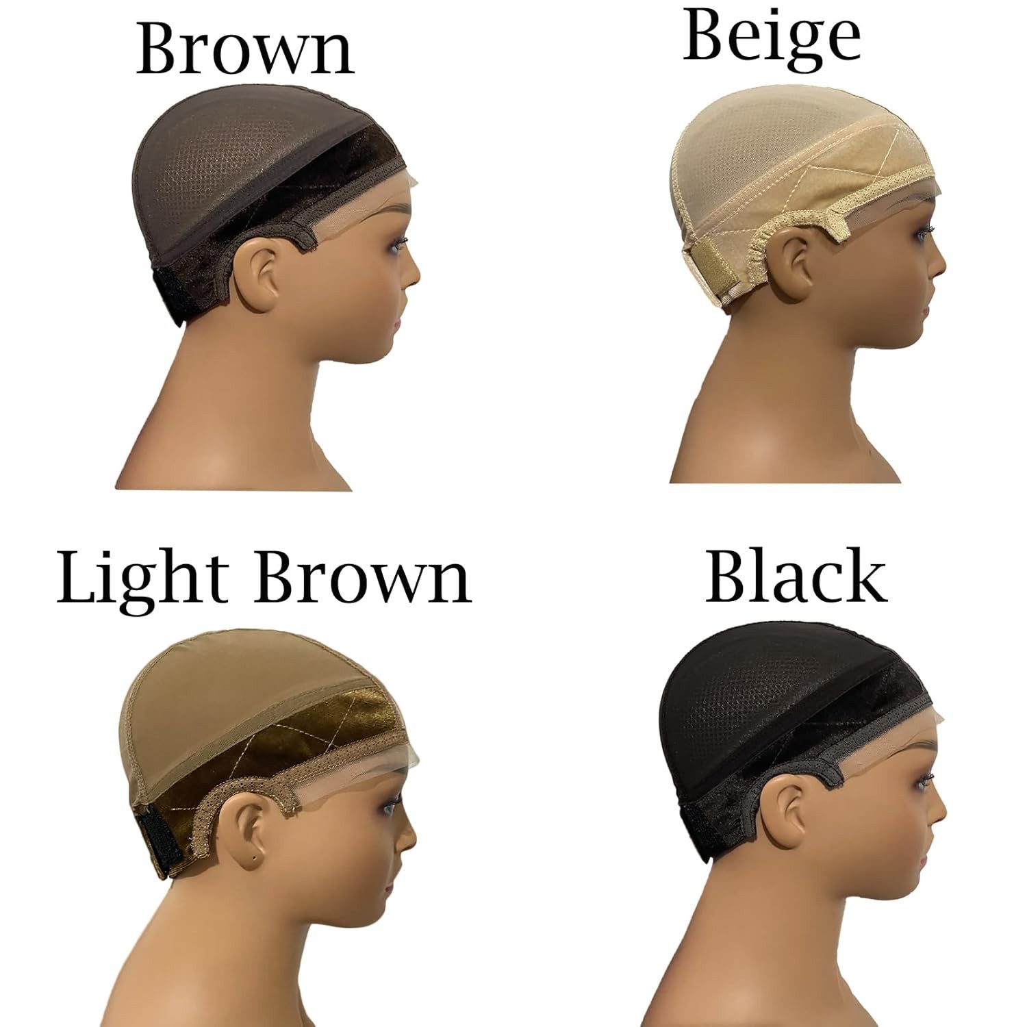 Essential Adjustable Lace Wig Grip Cap – 4×5 Transparent Brown – Women’s Choice