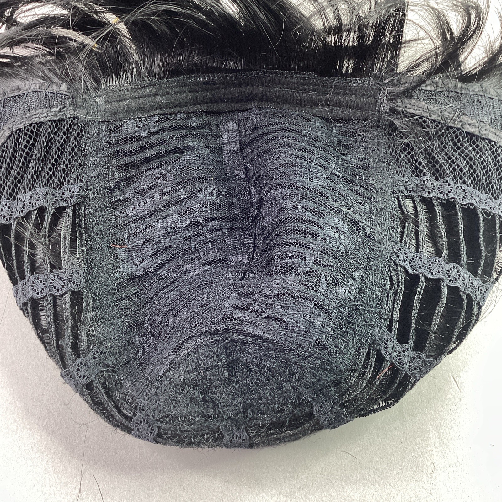 Halo Cutie Straight #1B Off Black Human Hair Blend Full Wig