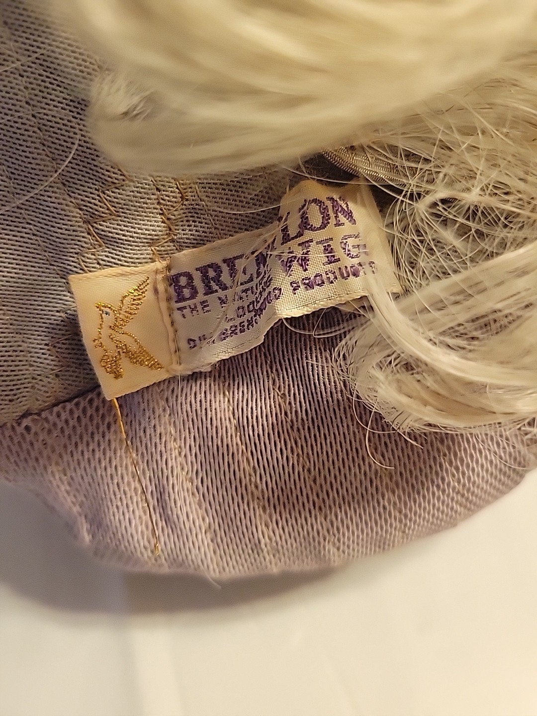 Vintage Brentlon Georgi Short Wavy Original Box White Grt 4 Halloween Old Lady
