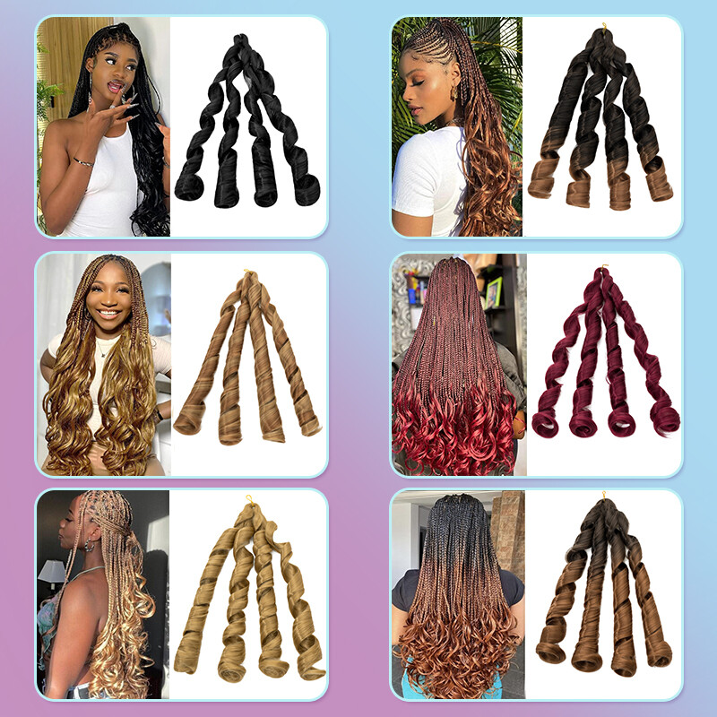 Darling Empress French Curl Braids Loose/Curly Braids Extension Pre Stretched US