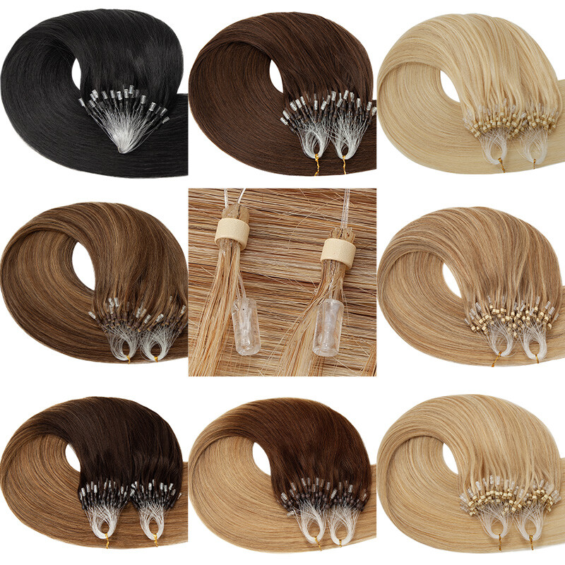 200S Microlink Beads Loop Ring 100% Remy Real Human Hair Extensions THICK 1G/S