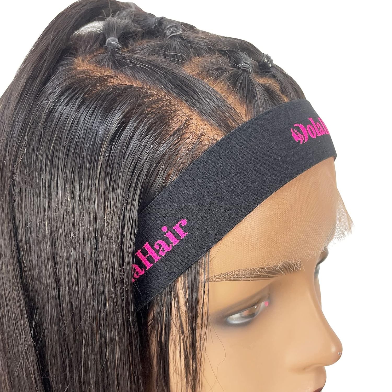 4 Dolahair Lace Melting Band Elastic Edge Wrap for Wigs, 4PCS Bands to Lay and H