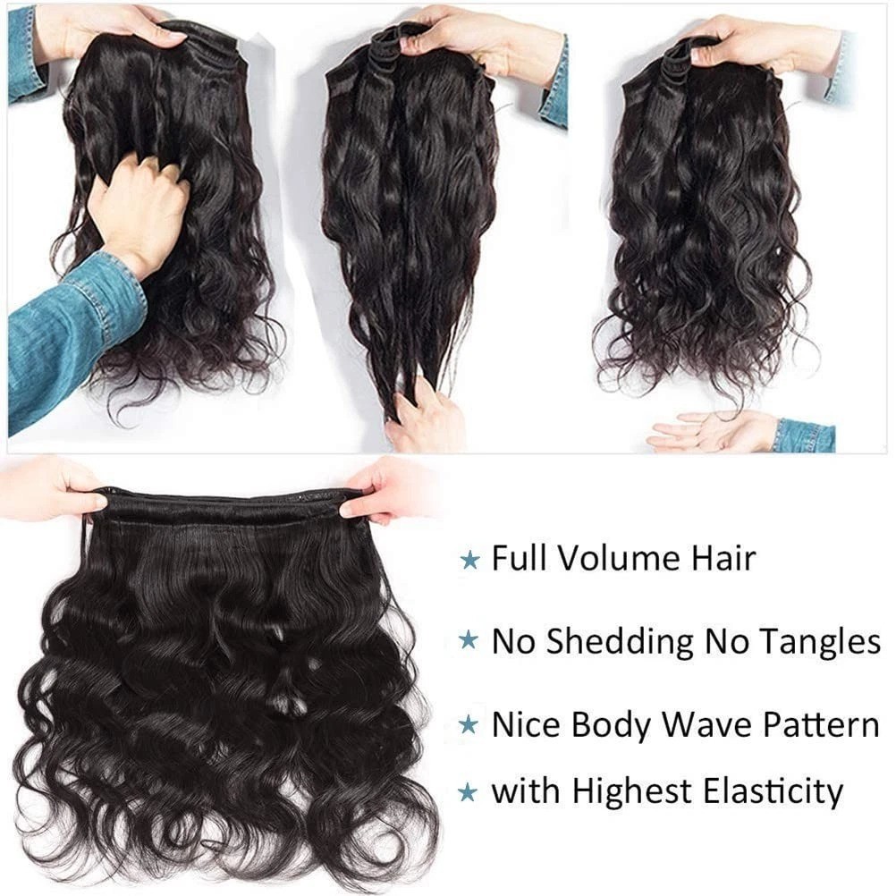 Luxurious 4 Bundles 12A Grade Brazilian Body Wave Hair – 100% Unprocessed