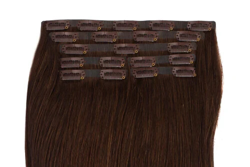 New! Glam Seamless Invisi Clip-In 20″ Light Ash Brown (9)