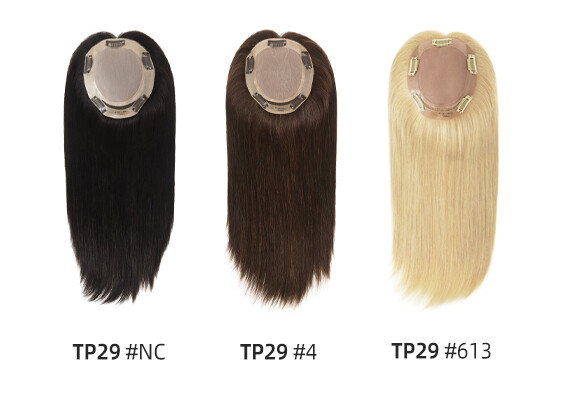 Women Top Pieces Human Remy Hair Topper Silk Top Systems 16” Chinese Hair TP29