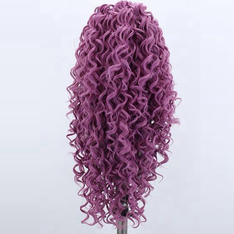 Long Deep Wave Hair Synthetic Lace Front Wig High Temperature Fiber Hair Wigs