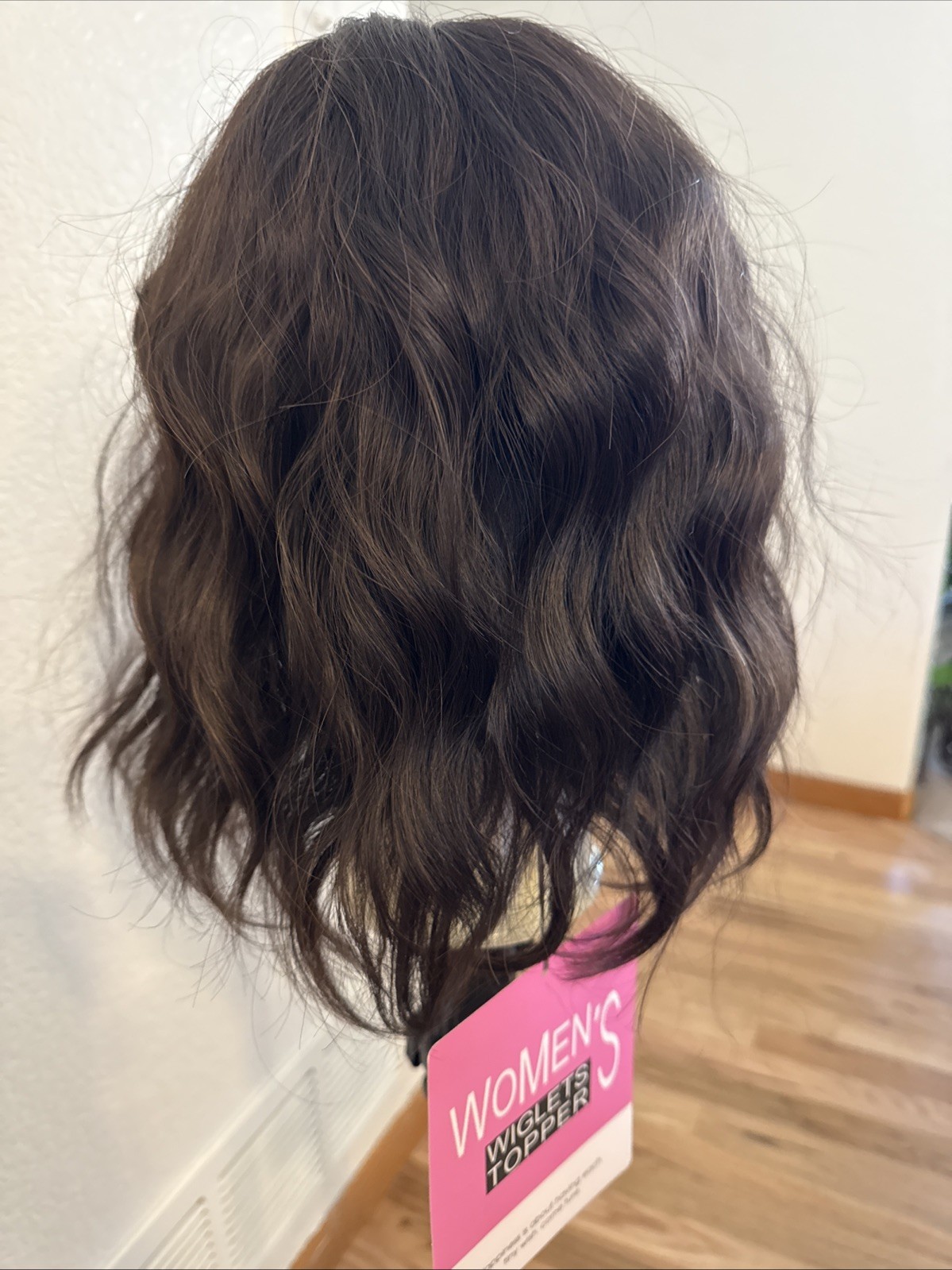 685A Women’s Wig 14 Inch Dark Brown Topper With Five Clips Very Soft