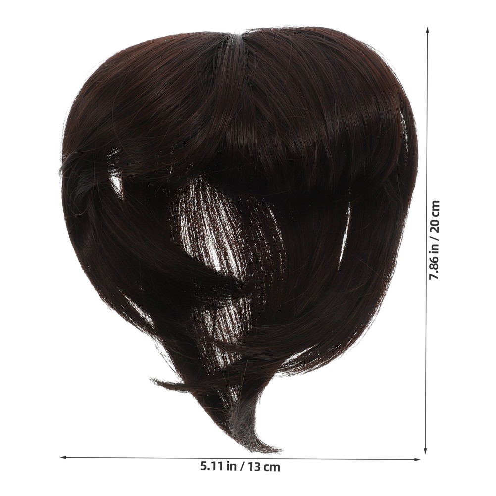 Hair Volume Topper High Temperature Fiber 1Set 7.9×5.1×5.1in