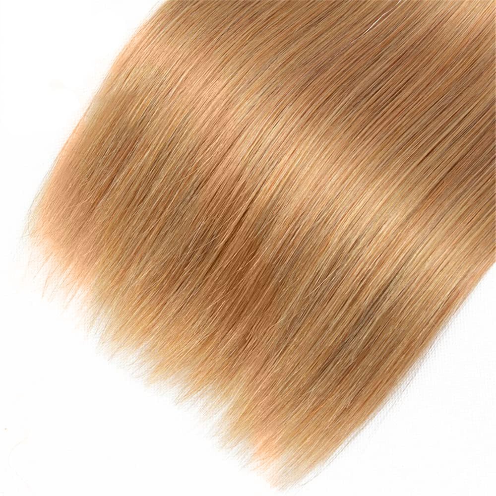 Hiaplame Color 27 Bundles Blonde Straight Human Hair Bundles Double Weft