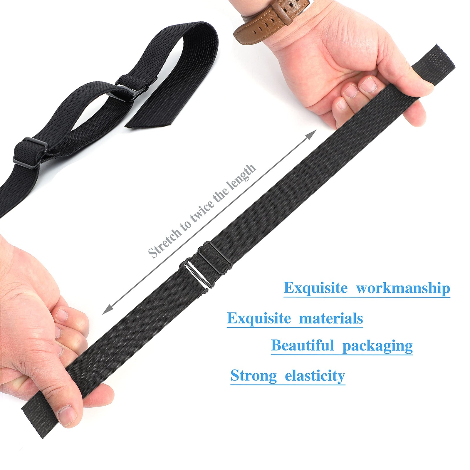 6 Pcs Elastic Band Adjustable Straps for Wig Making Lace Bands Wig Accessories