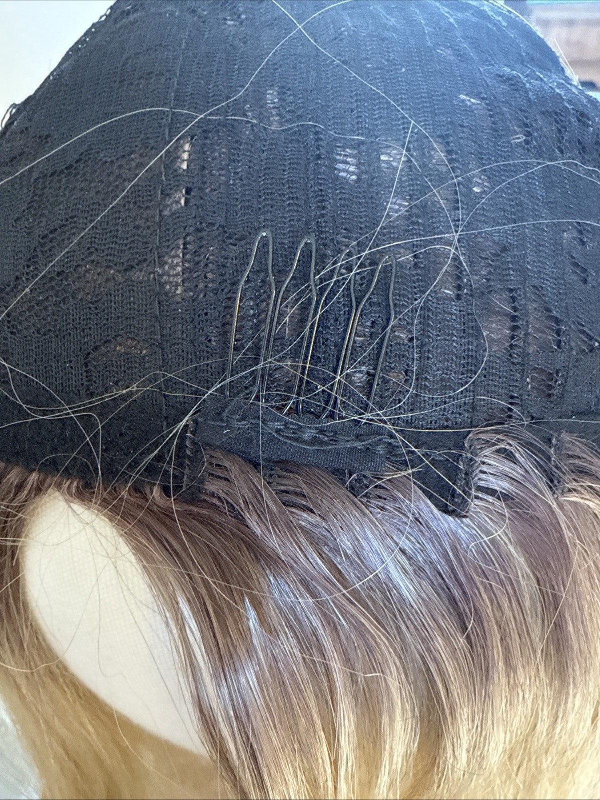 Aisi Lace Straigh Cut Blonde Highlighted Lace Front Wig Standard 27/613. 12”71