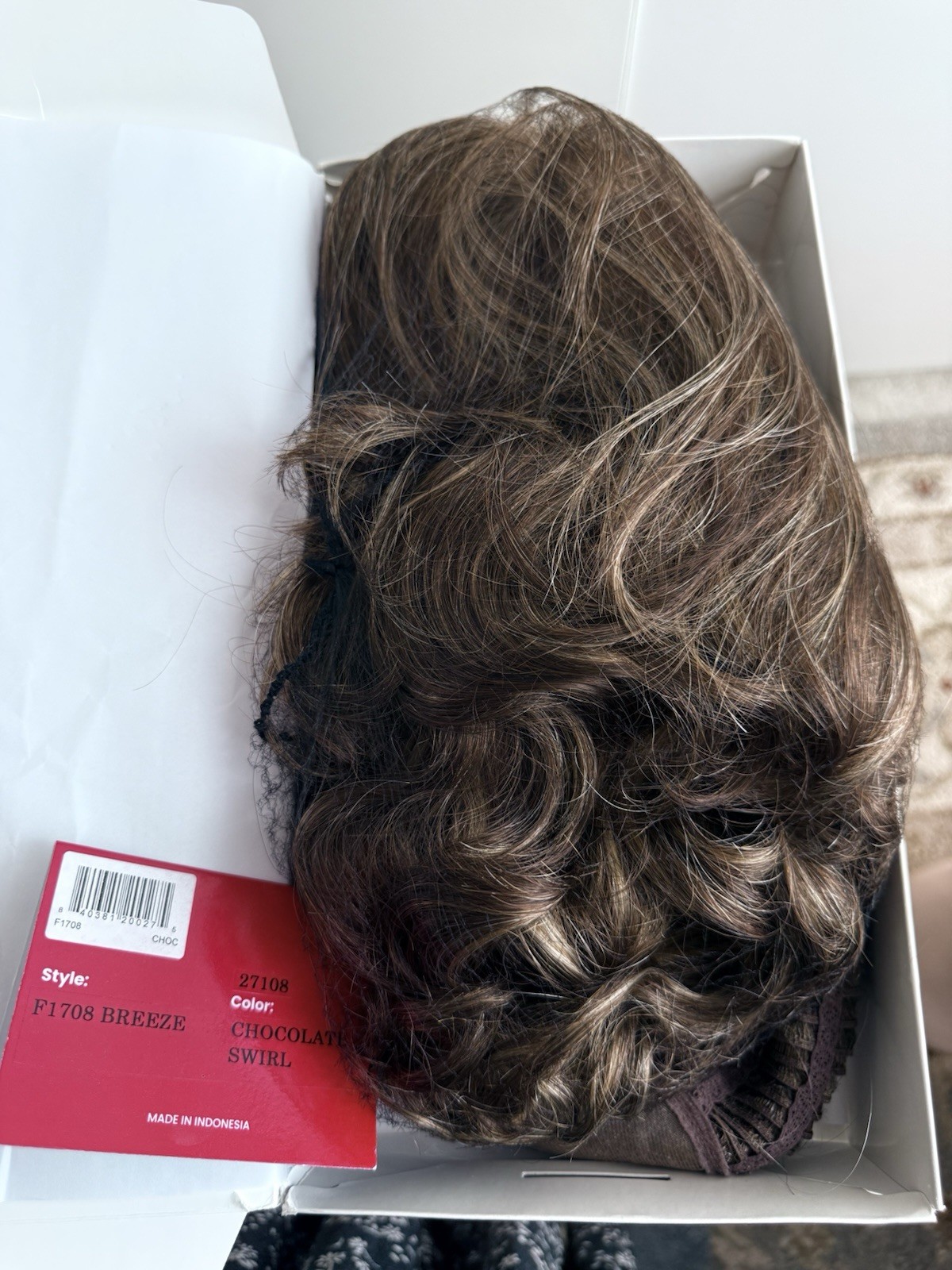 TRESSALLURE Breeze Lace Front Wig (Mono Top) Color CHOCOLATE SWIRL NEW