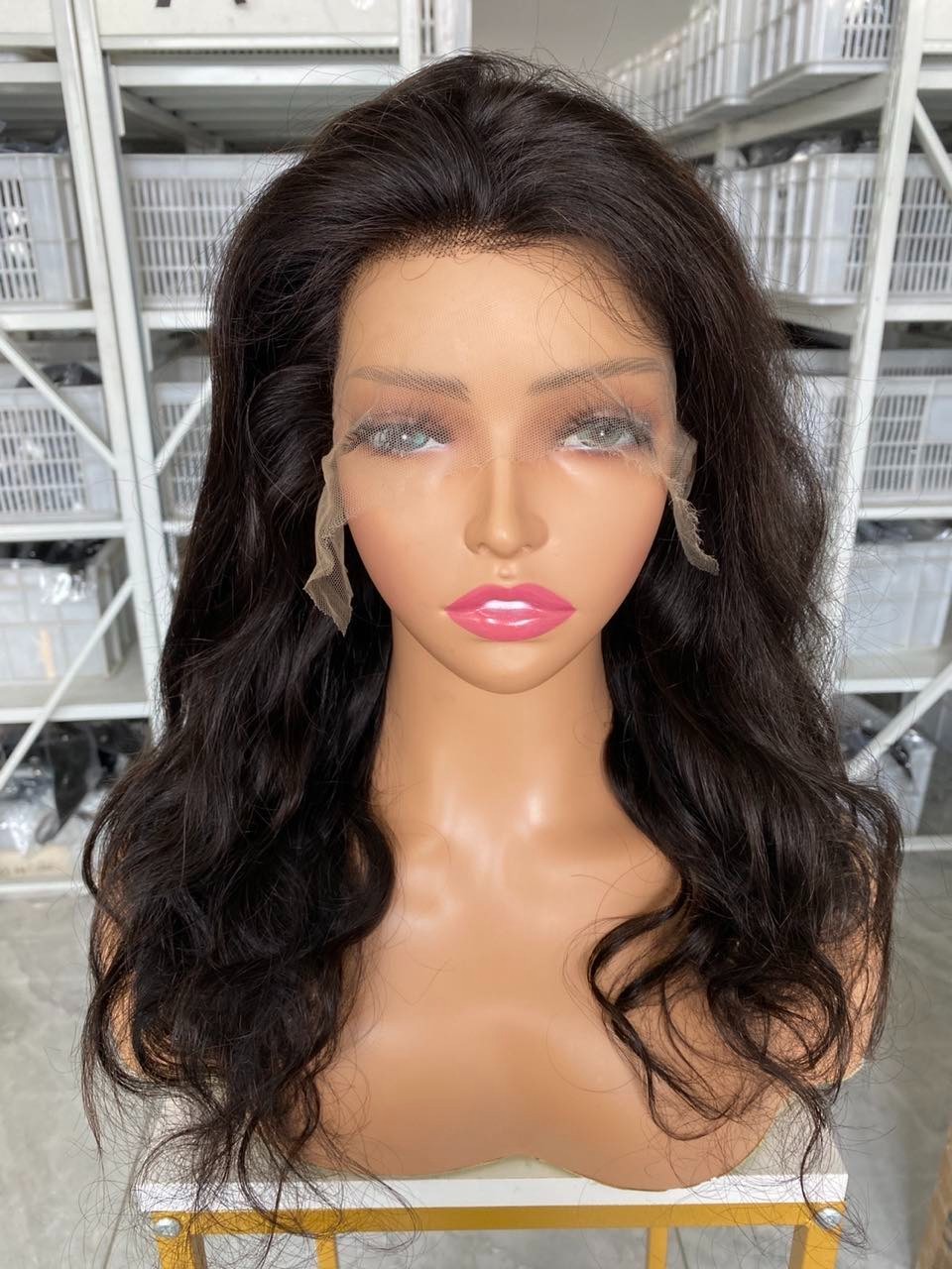 Hot Selling! 100% Human Hair 18inch Body Wave 13×4 HD Lace Frontal Wig