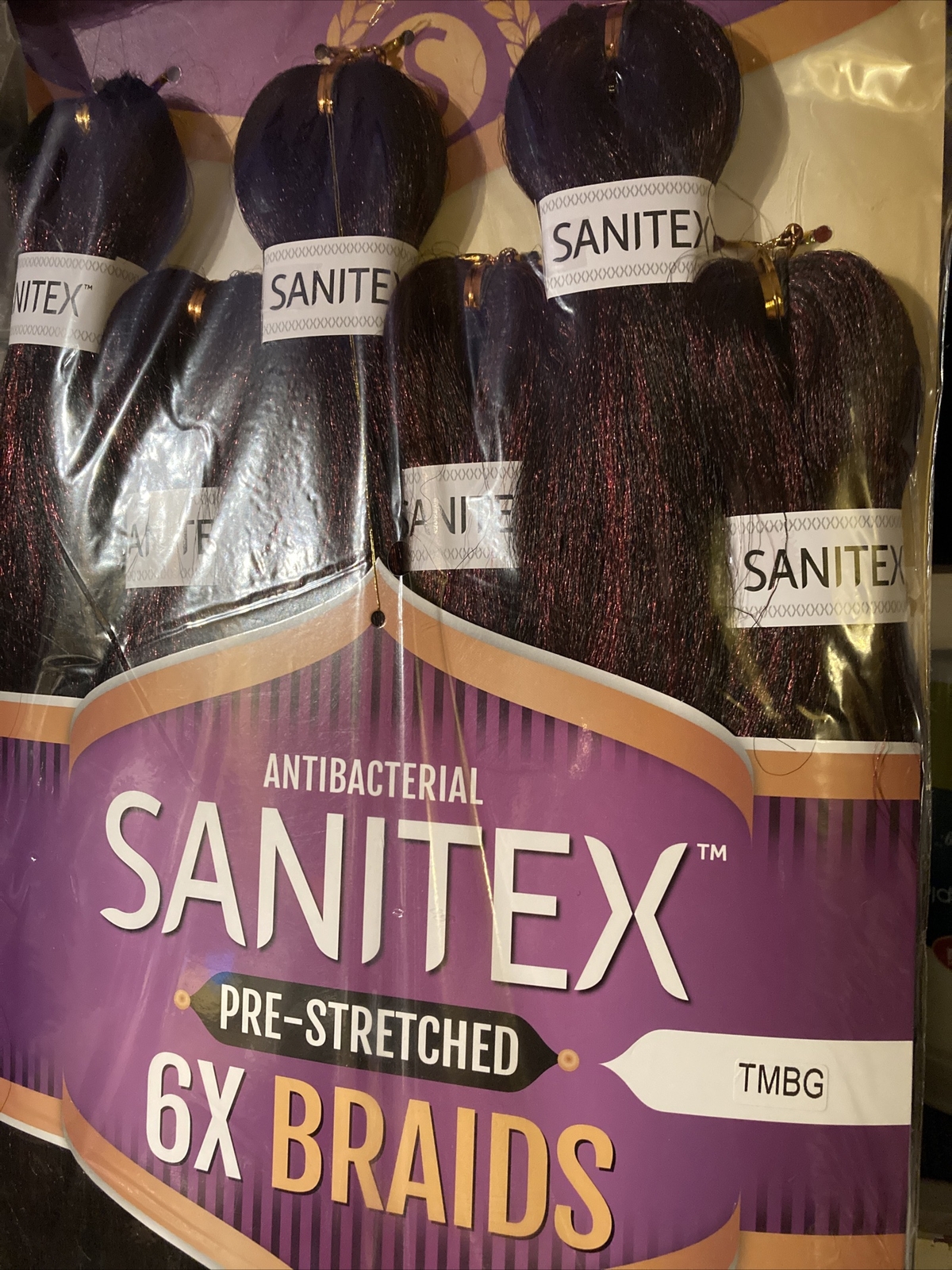 La Flare SANITEX pre-Stretched 6X Braids TMBG-beautiful Ombré Black To Burgandy