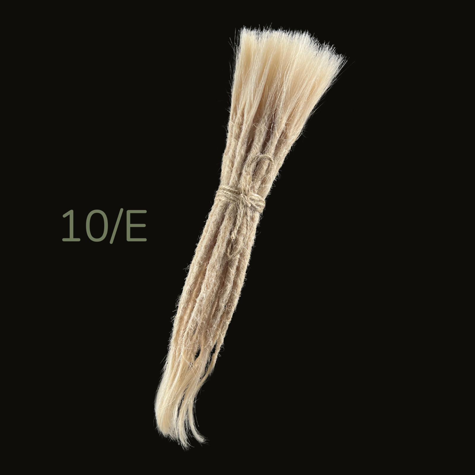 Bright Dreads 10 pcs Human Hair dreadlock extensions natural, 100% Human Hair