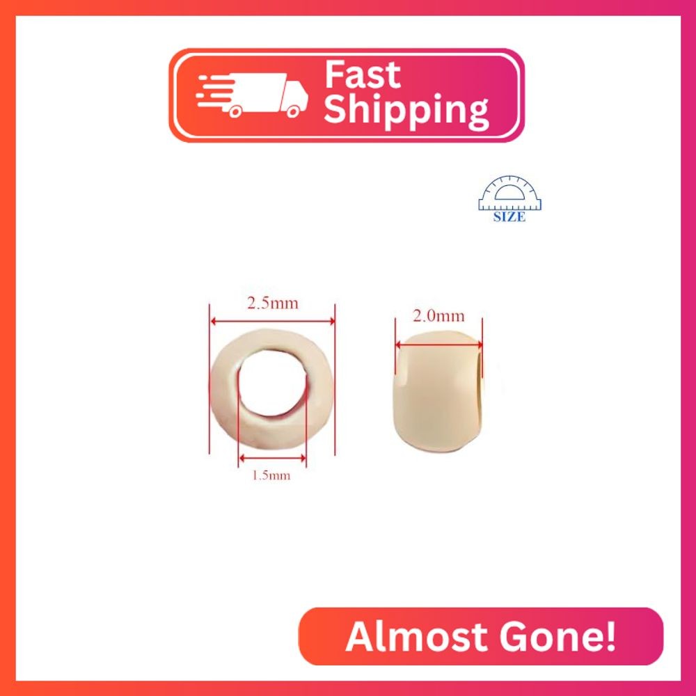 HAHIYO Blonde 2.5×1.5×2.0mm Micro Links Hair Extension Beads Nano Ring Hair Exte