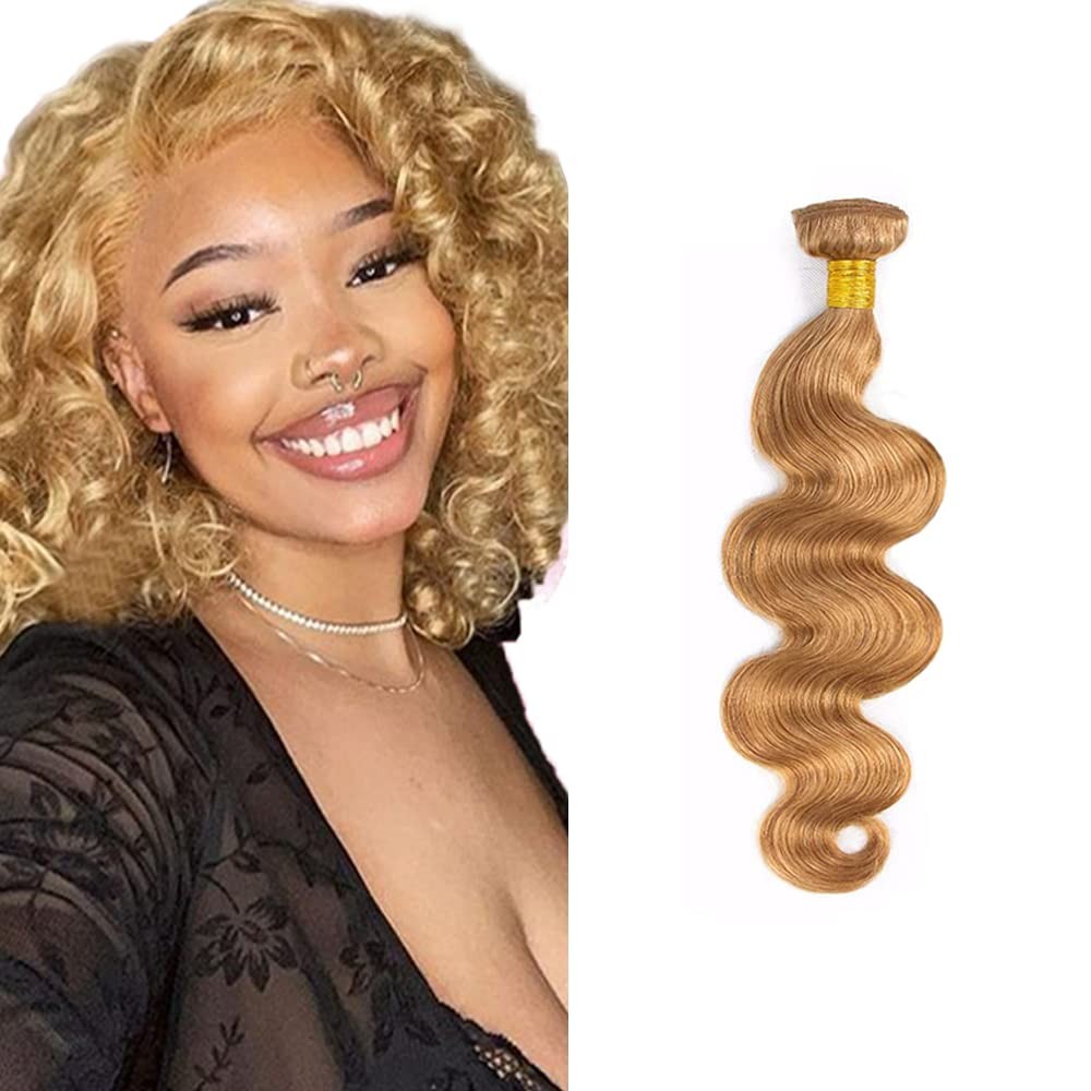 #27 Blonde Bundles Human Hair Body Wave Bundles 32 Inch Honey Blonde Body Wav…