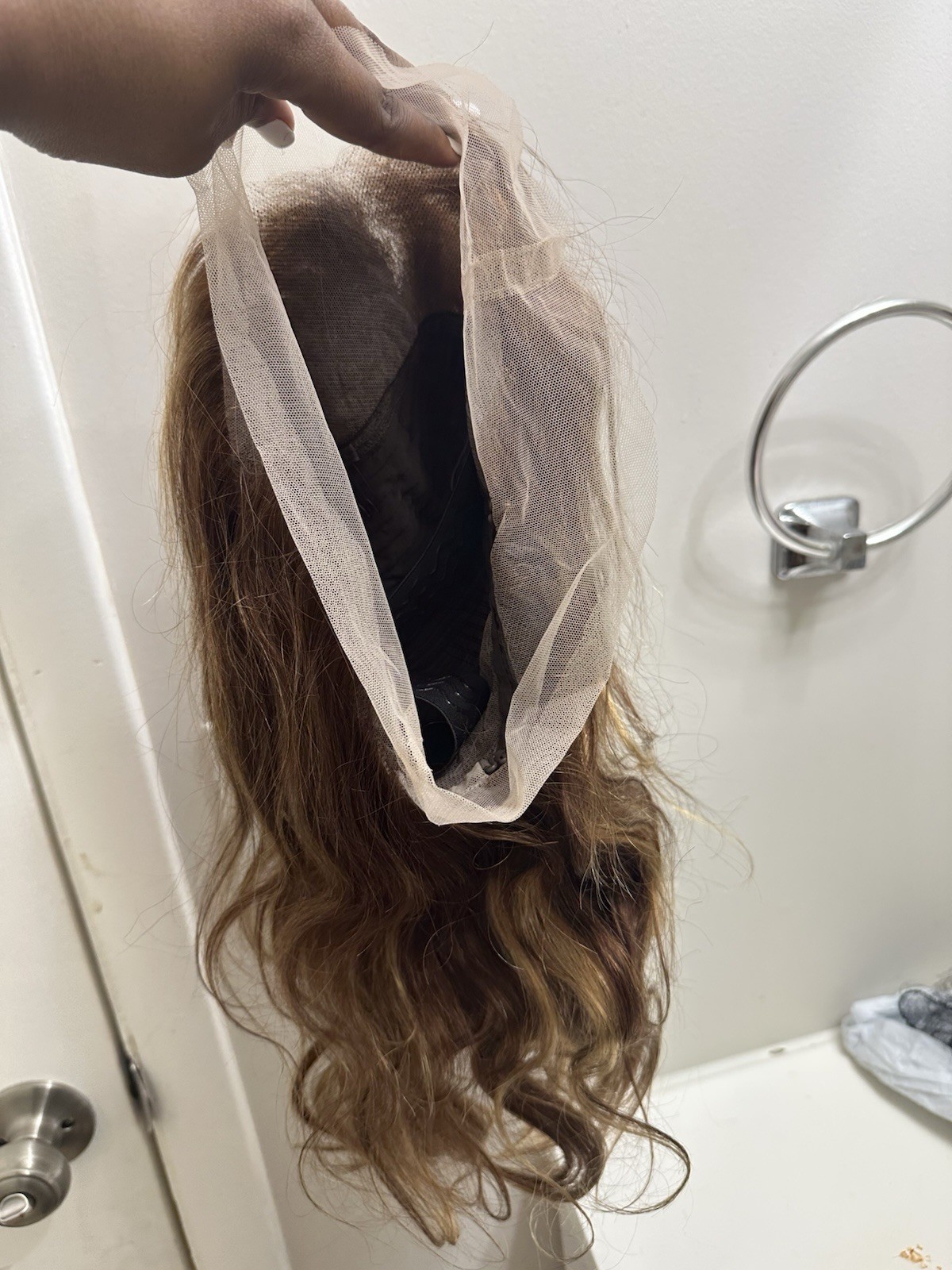 P4/27 13×6 Body Wave Human Hair Lace Front Wig Free-Part Pre-Plucked 13in