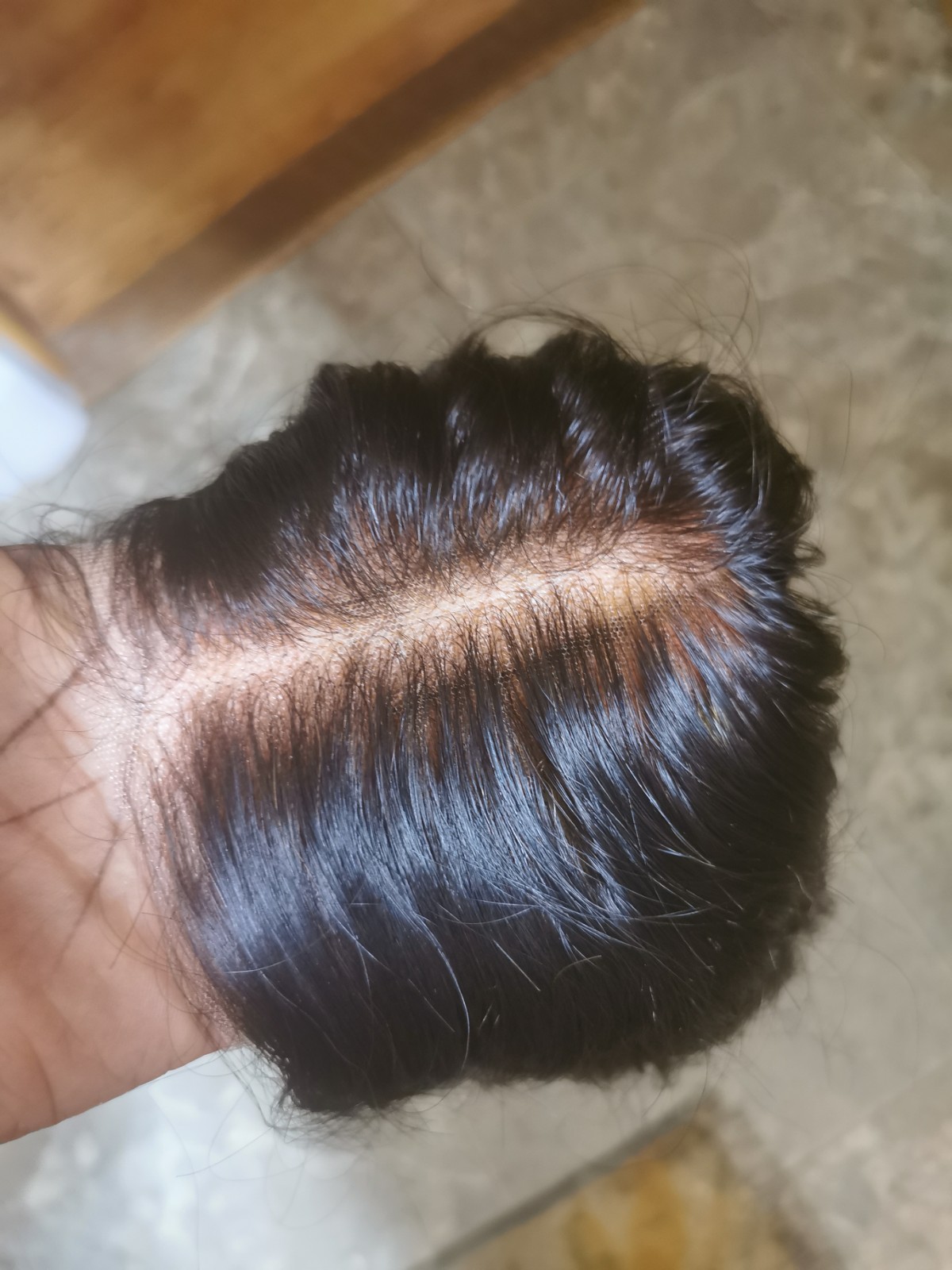 Bleached Knots High Quality Sexy 26”’ Virgin Human Hair Front Lace Wig 1B