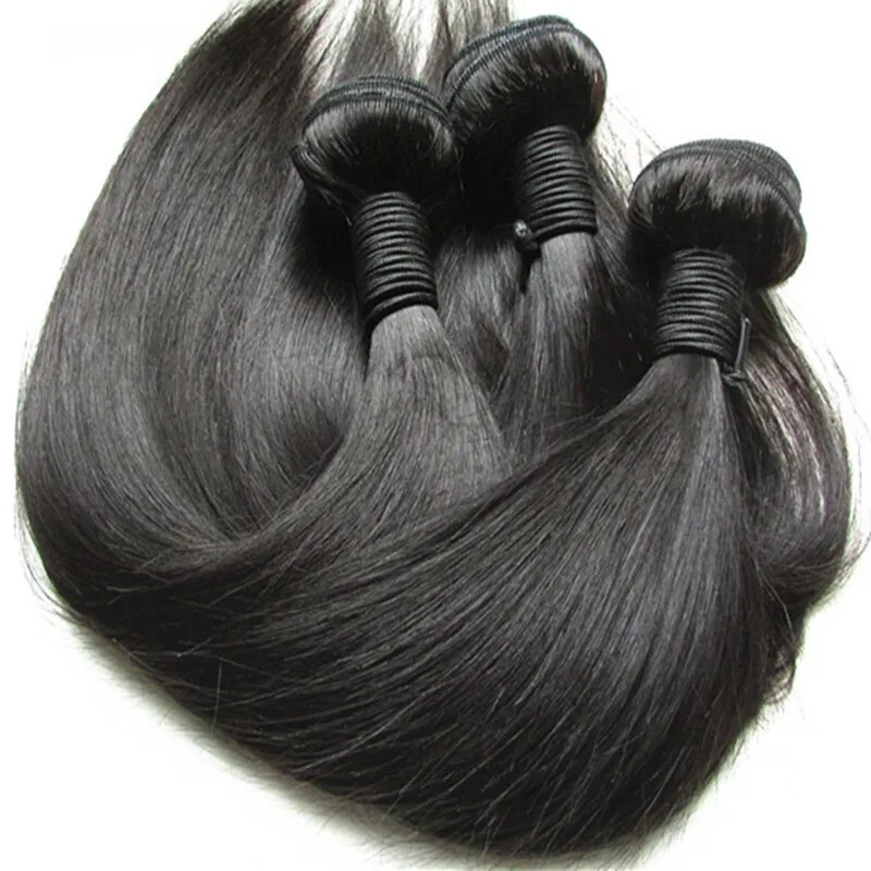 1/2/3/4/5BUNDLE CAMBODIAN VIRGIN HUMAN HAIR NATURAL COLOUR STRAIGHT 12A FASTSHIP