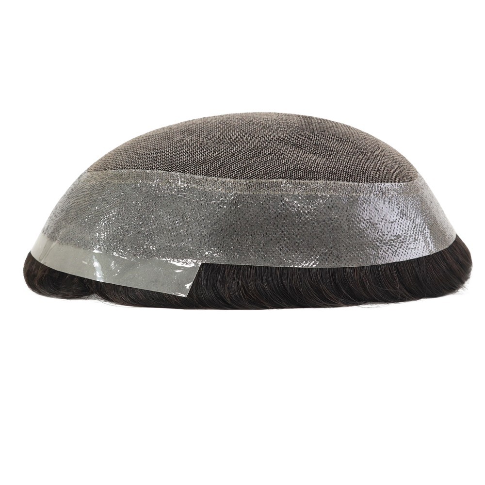 Toupee For Mens Human Hair Replecement System Lace Thin Skin Australia Hairpiece