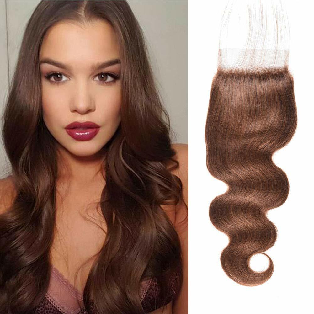 8A Brazilian Body Wave 4″x4″Lace Closure Unprocessed Virgin Human Hair Extension