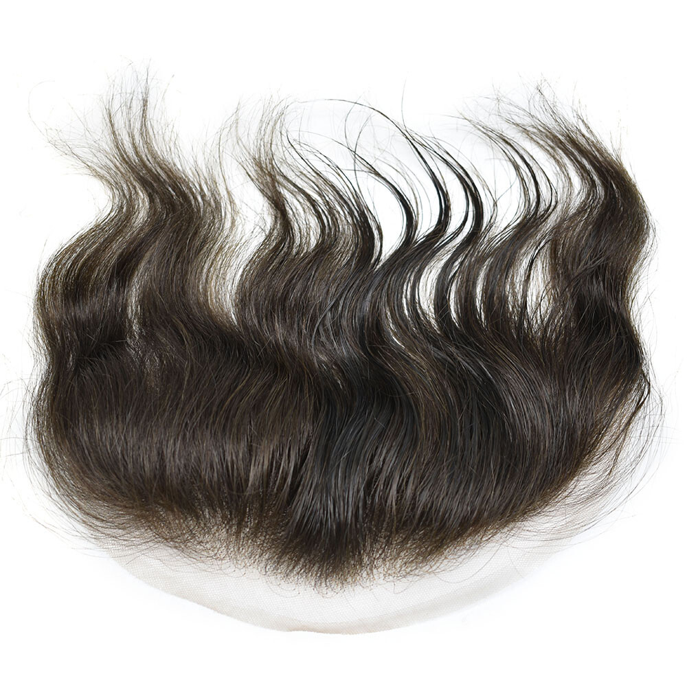 Full French Lace Mens Frontal Hairpiece for Receding Hairline Human Hair Natural