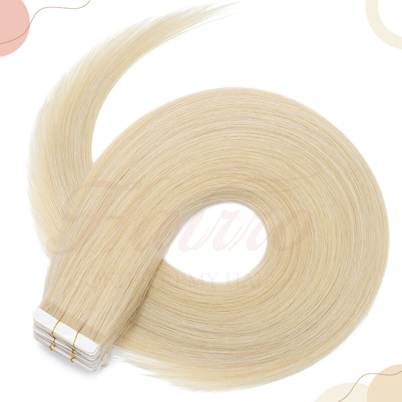 Tape In Human Hair Extensions 100% Remy Hair Seamless Skin Weft Double Drawn