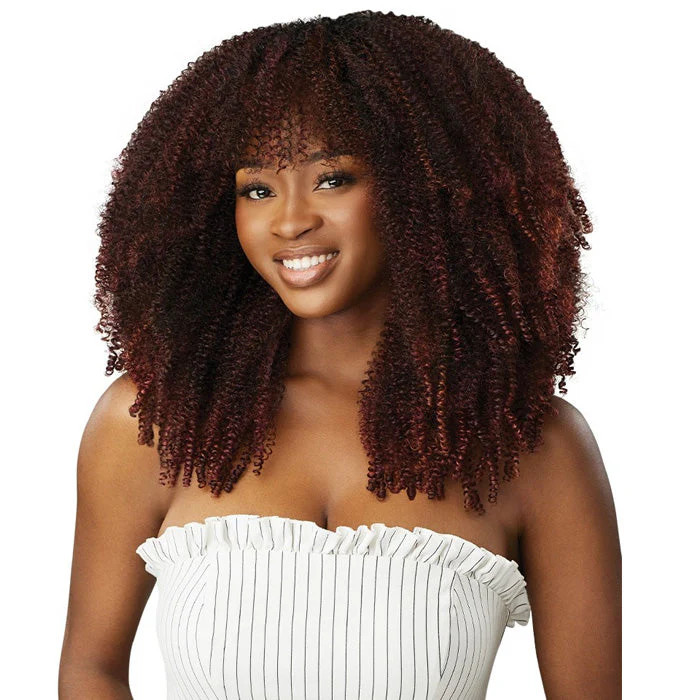 Outre Human Hair Blend Big Beautiful Hair Clip In 9CS – SPRINGY AFRO 10″