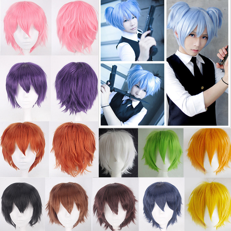 Lady Girl Wig Women Wen Unisex Short Full Hair Wigs Cosplay Party Heat Resistant