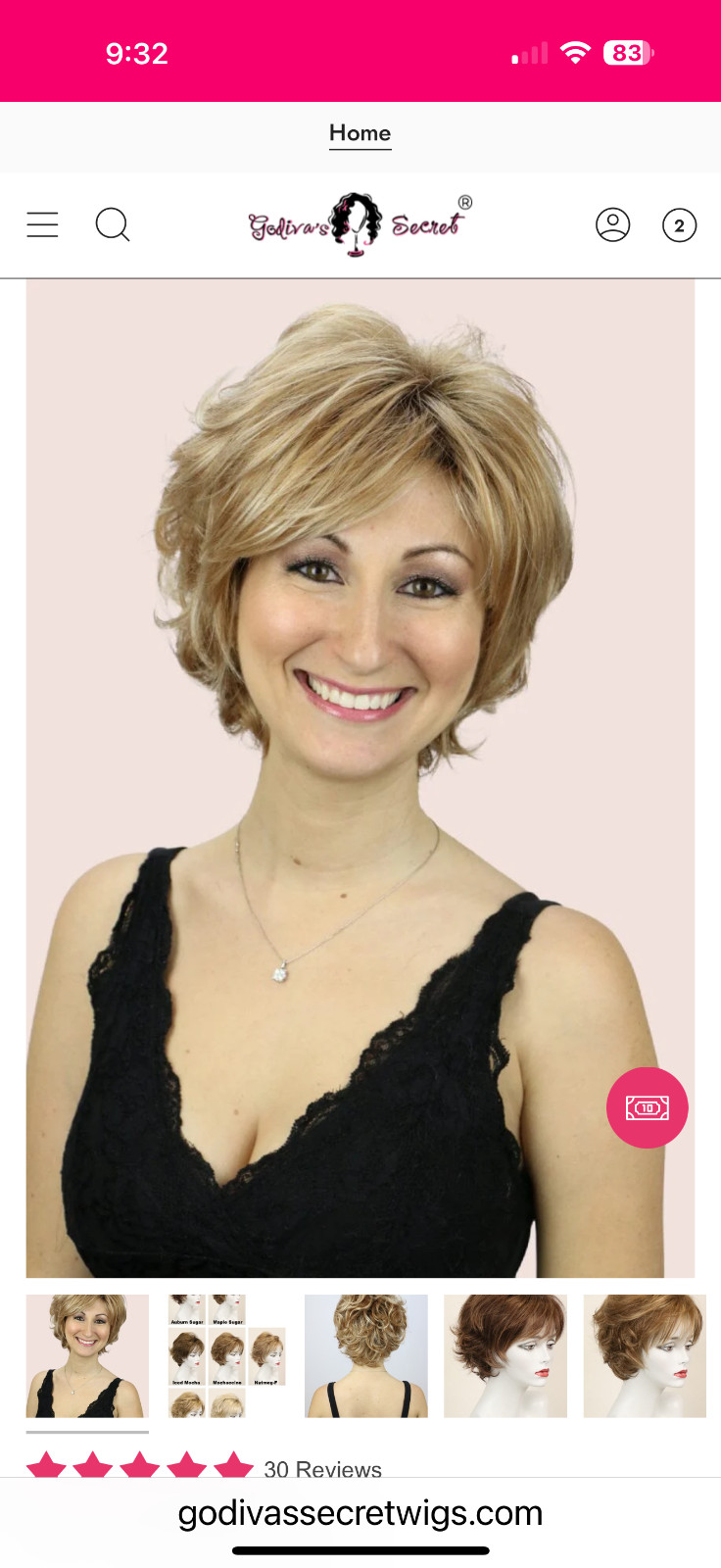 Godiva’s Secret Wigs “Nina” Mochaccino-R