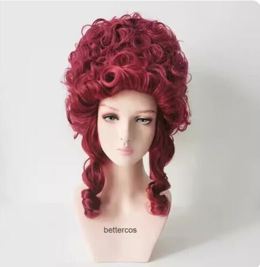 Marie Antoinette Synthetic Hair Cosplay Wig Princess Medium Curly Heat Resistant