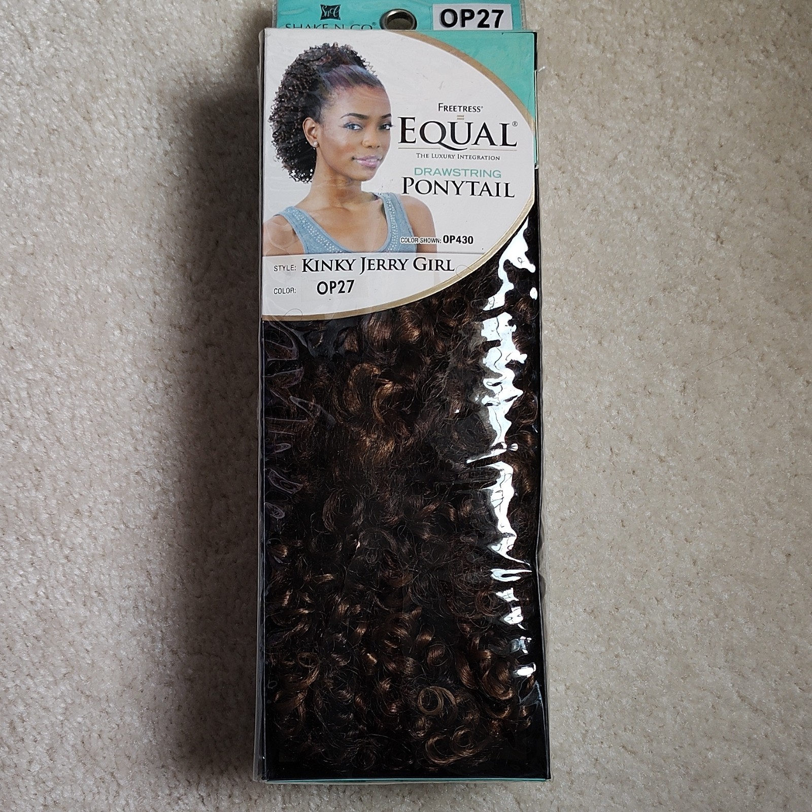 Freetress Equal Drawstring Ponytail Kinky Jerry Curl Synthetic OP27 11-20in